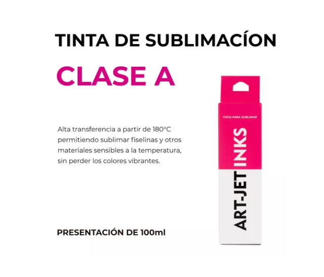 Set de Tintas para sublimar ART-JET 100ml x4 (CMYK)