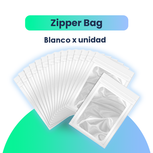 Zipper Bag p. Fundas - Blanco