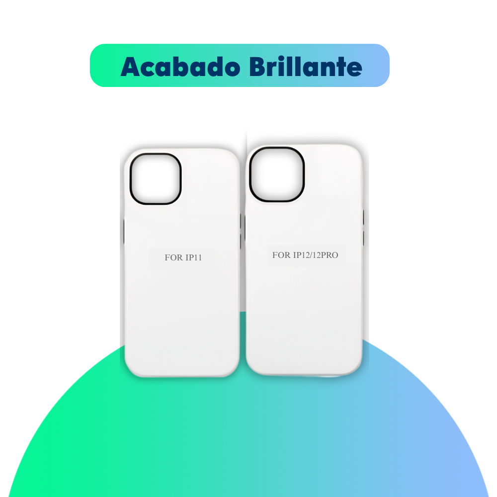 Funda sublimable 3D 2 en 1 -  iPhone Serie 11-12 - Brillante