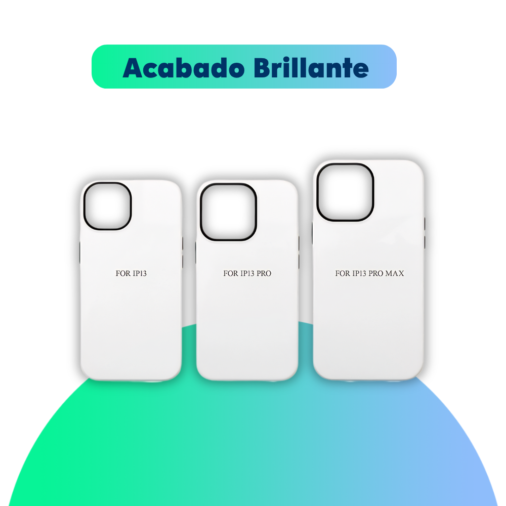 Funda sublimable 3D 2 en 1 -  iPhone Serie 13 - Brillante