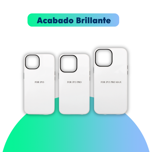 Funda sublimable 3D 2 en 1 -  iPhone Serie 13 - Brillante