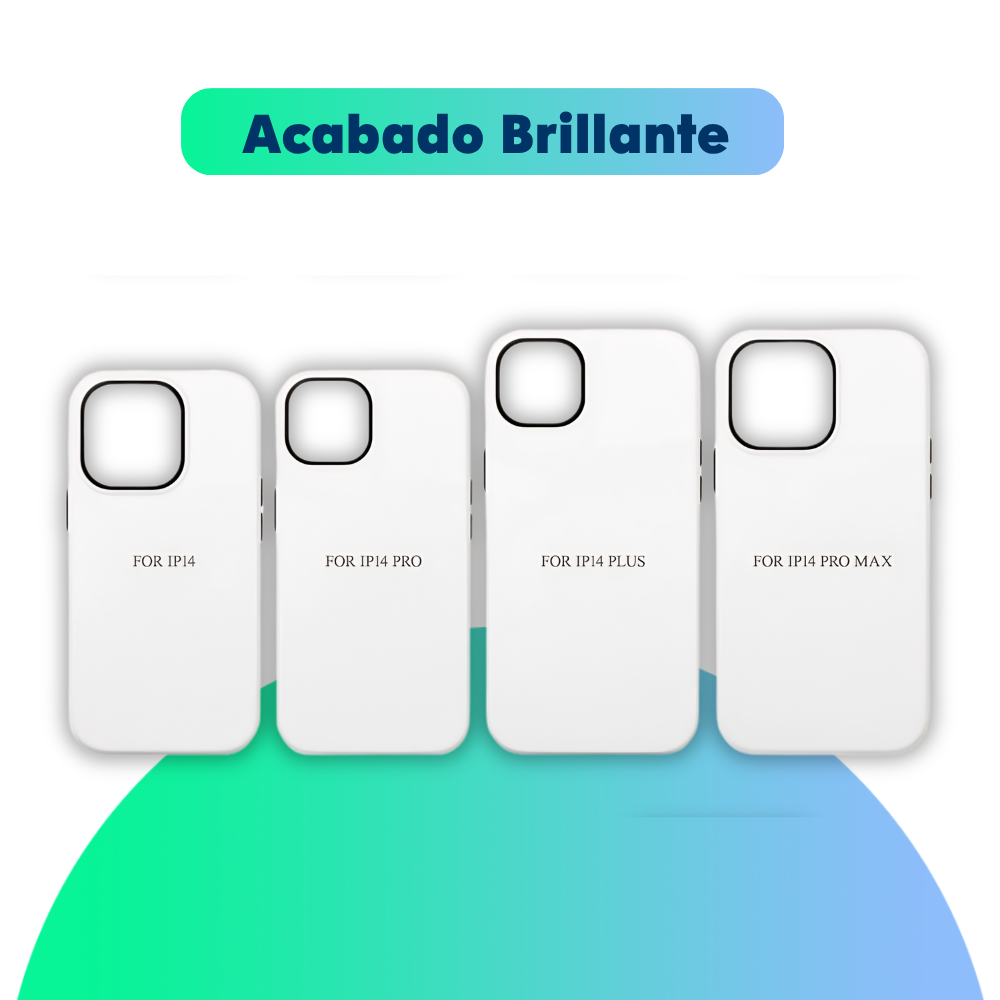 Funda sublimable 3D 2 en 1 -  iPhone Serie 14 - Brillante
