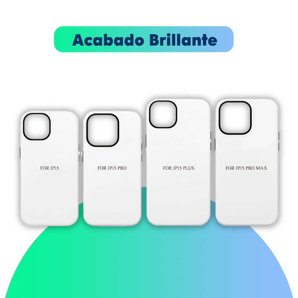 Funda sublimable 3D 2 en 1 -  iPhone Serie 15 - Brillante