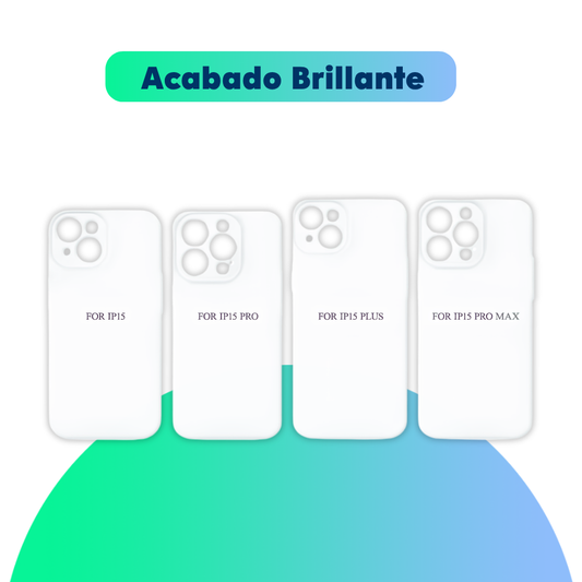 Funda sublimable 3D Rigida -  iPhone Serie 15 - Brillante