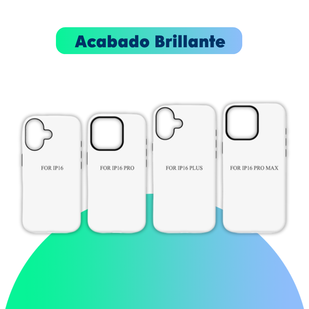 Funda sublimable 3D 2 en 1 -  iPhone Serie 16 - Brillante