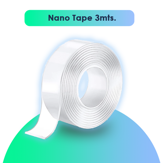 Cinta bifaz de montaje Nano Tape - Rollo 3 mts